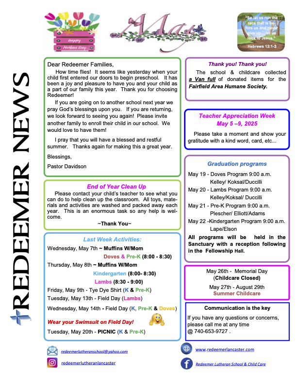 May 2025 Newsletter