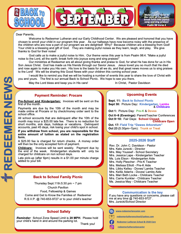 September 2025 Newsletter