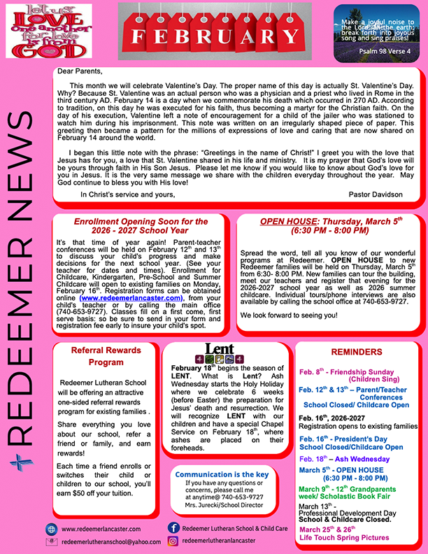February 2026 Newsletter