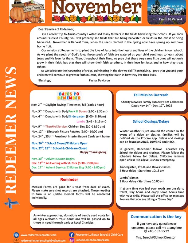 November 2025 Newsletter